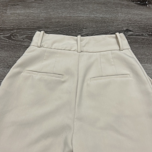 Zara Hight Waisted Cream Business Causal Pants - Picture 7 of 7